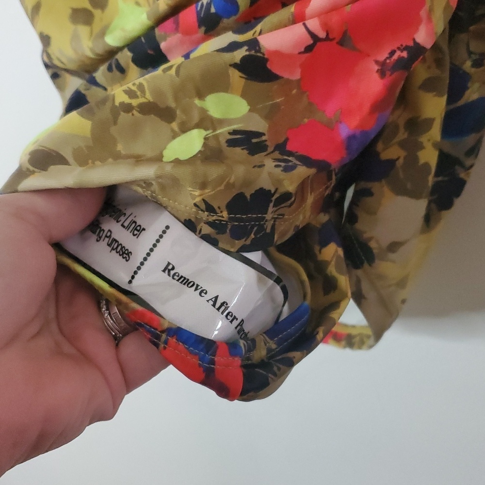 NWOT Nicole Miller Floral One-Piece Swimsuit Size Large - Picture 5 of 12